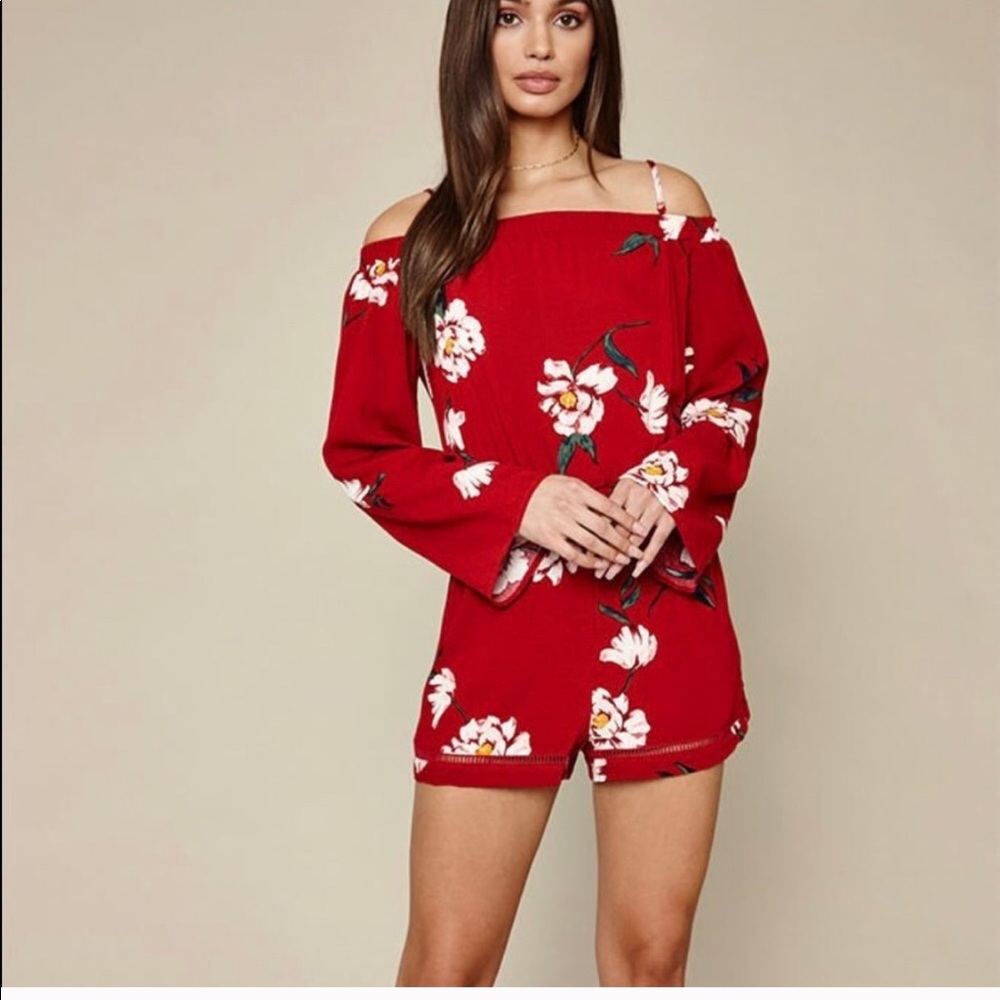 Kendall and Kylie Red Romper (Sm)